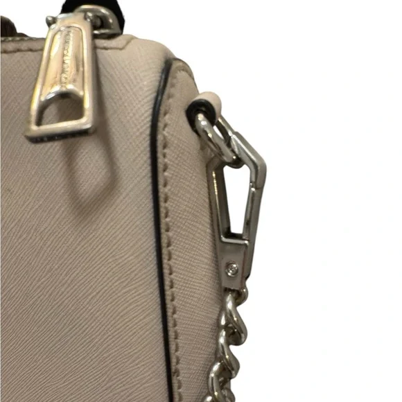 Rebecca Minkoff Genuine Leather Tan Chain Strap Crossbody Bag - Picture 10 of 14